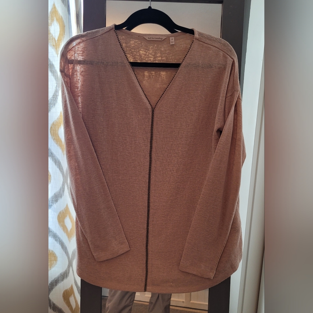 Soft Surroundings Cream Knit Top
